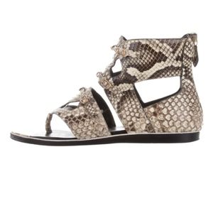 Nicholas Kirkwood Python Gladiator Sandals